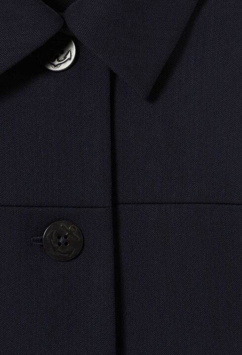 Navy boxy jacket