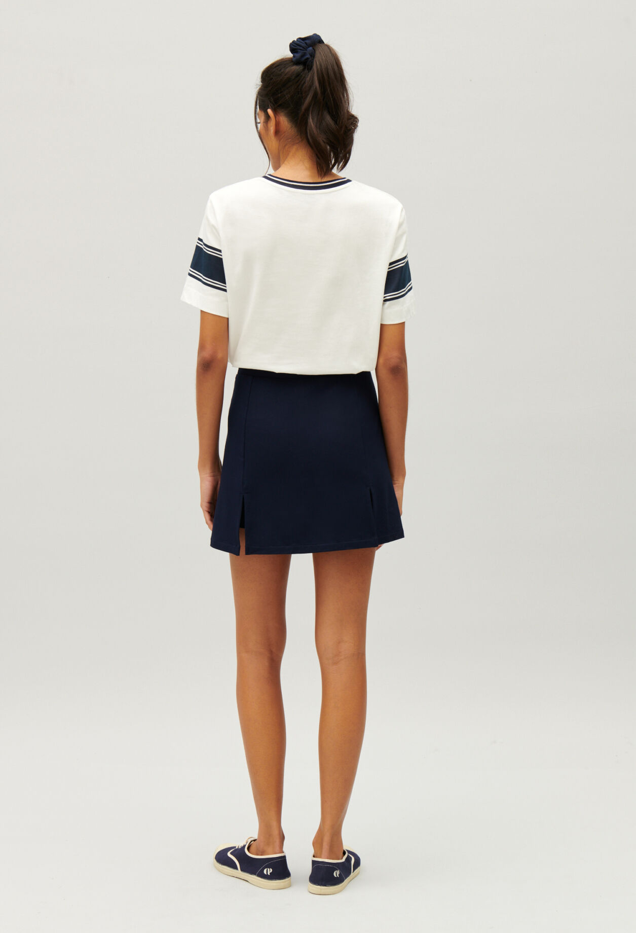Navy blue tennis skirt