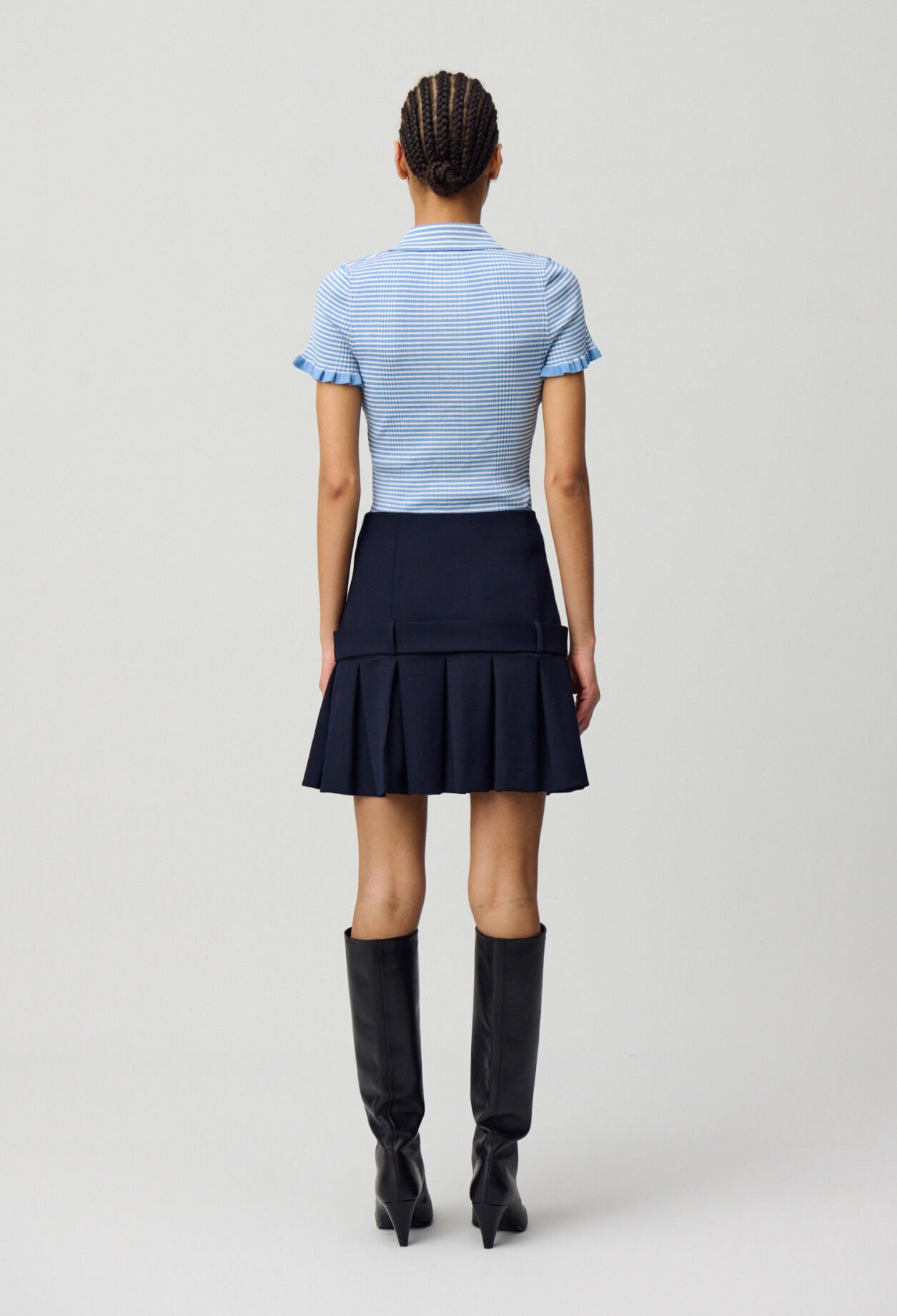 Tailored mini skirt