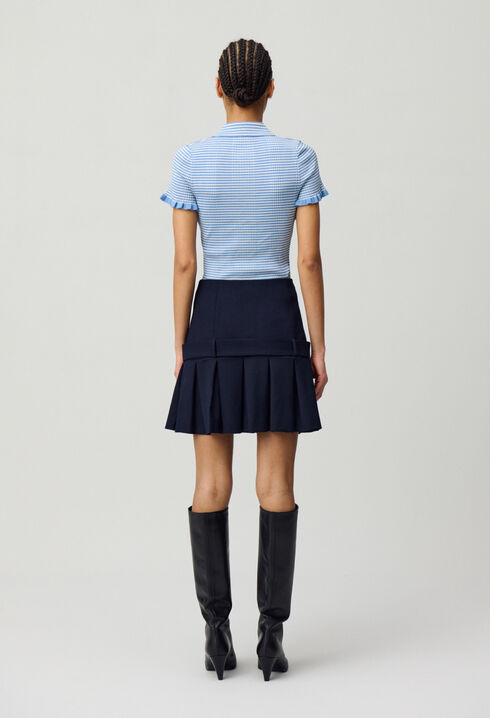 Tailored mini skirt