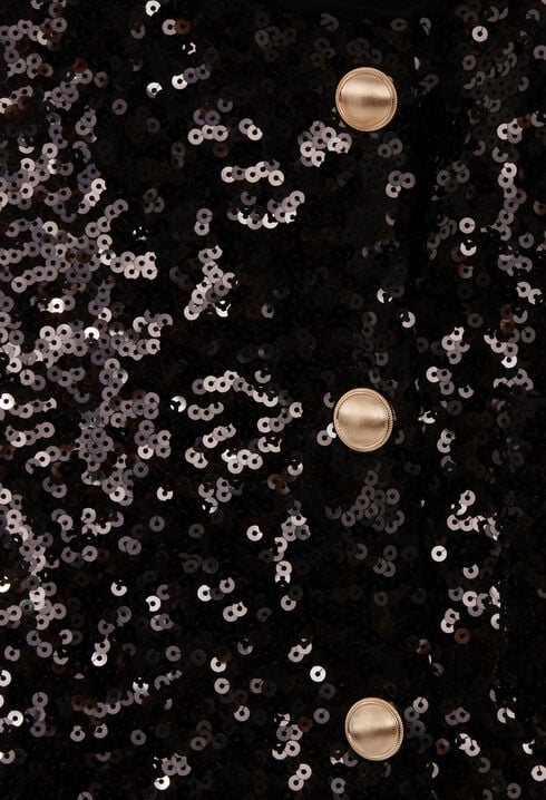 Black sequin cardigan