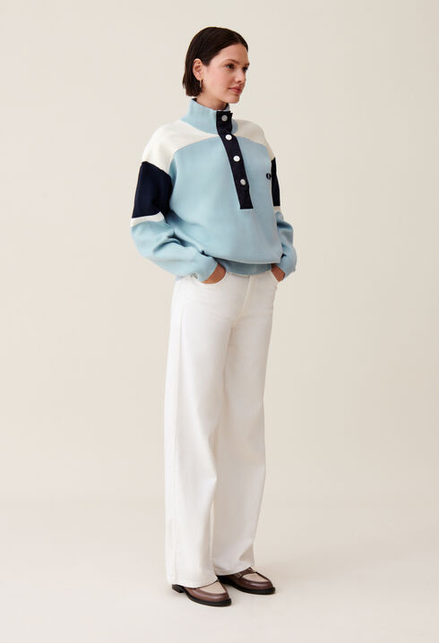 Minimum trucker collar sweatshirt