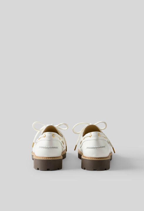 Leather boat shoes