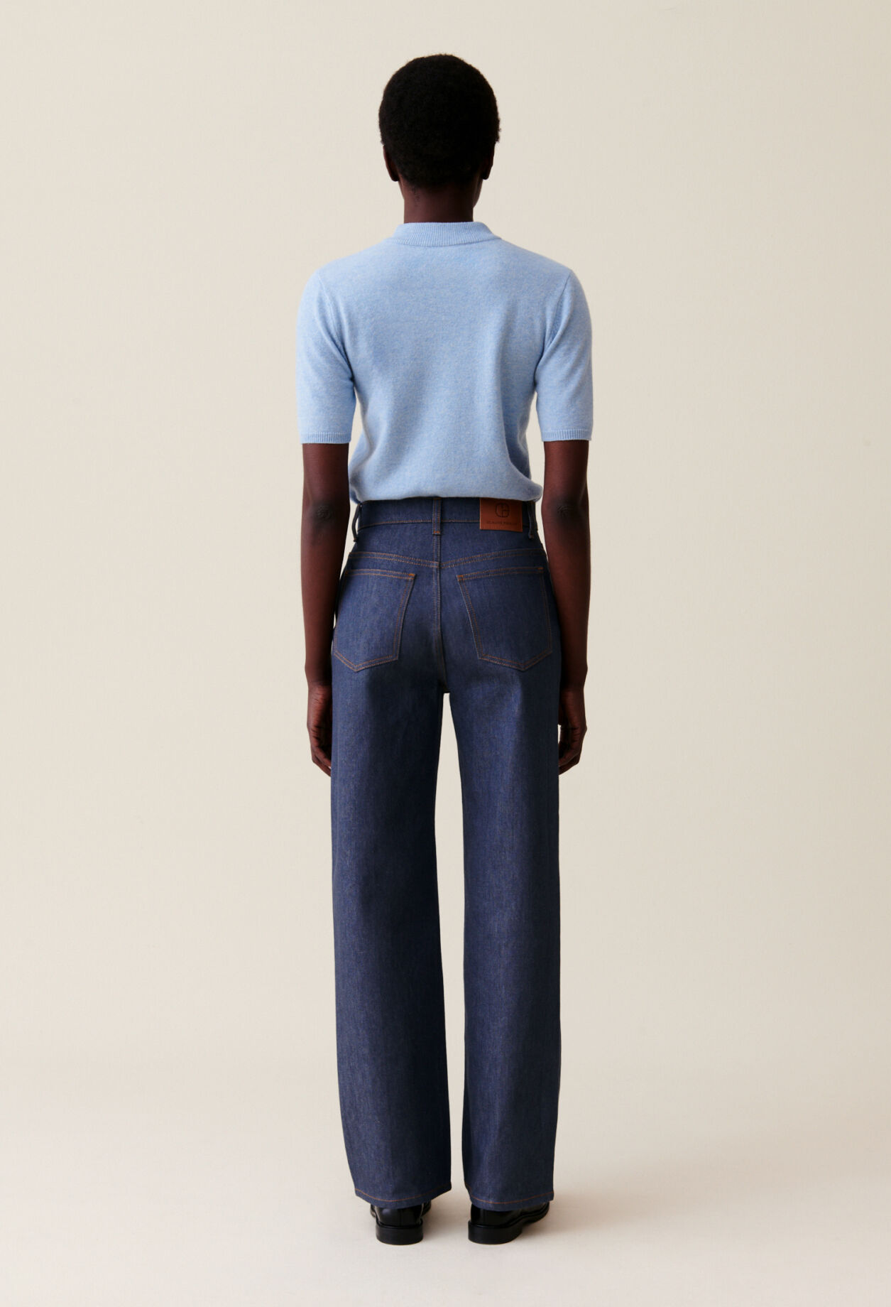 Claude high-waist straight jeans