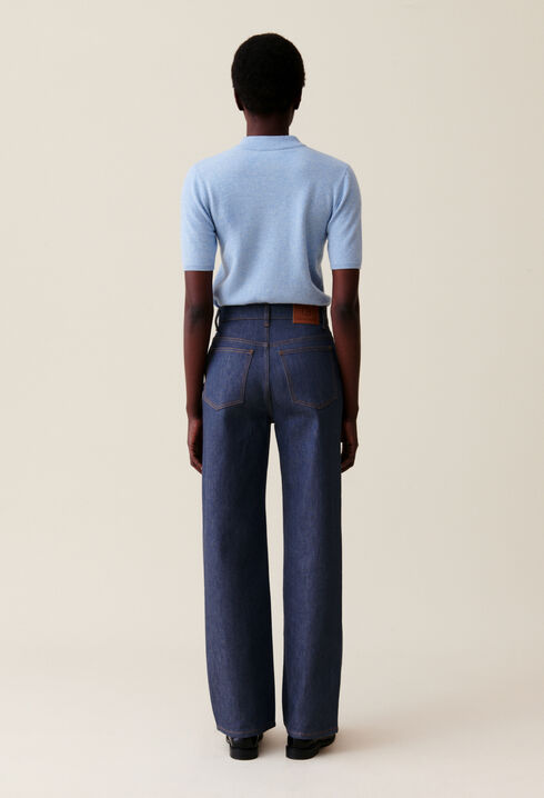 Claude high-waist straight jeans
