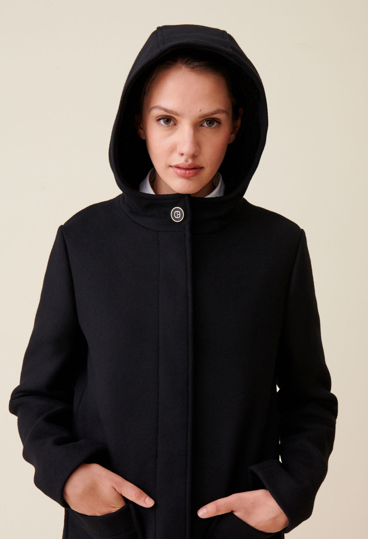 Black hooded coat womens uk outlet