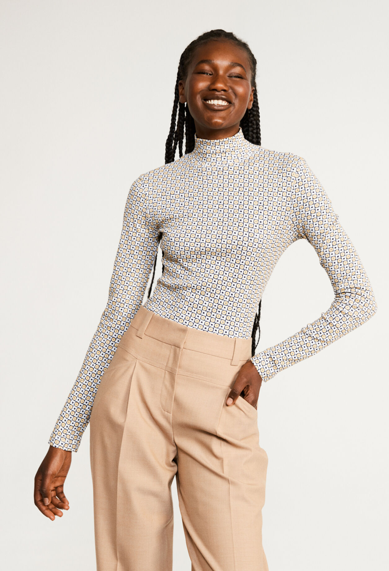 Organic cotton printed top