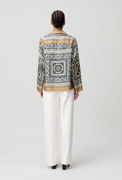 Silk printed shirt
