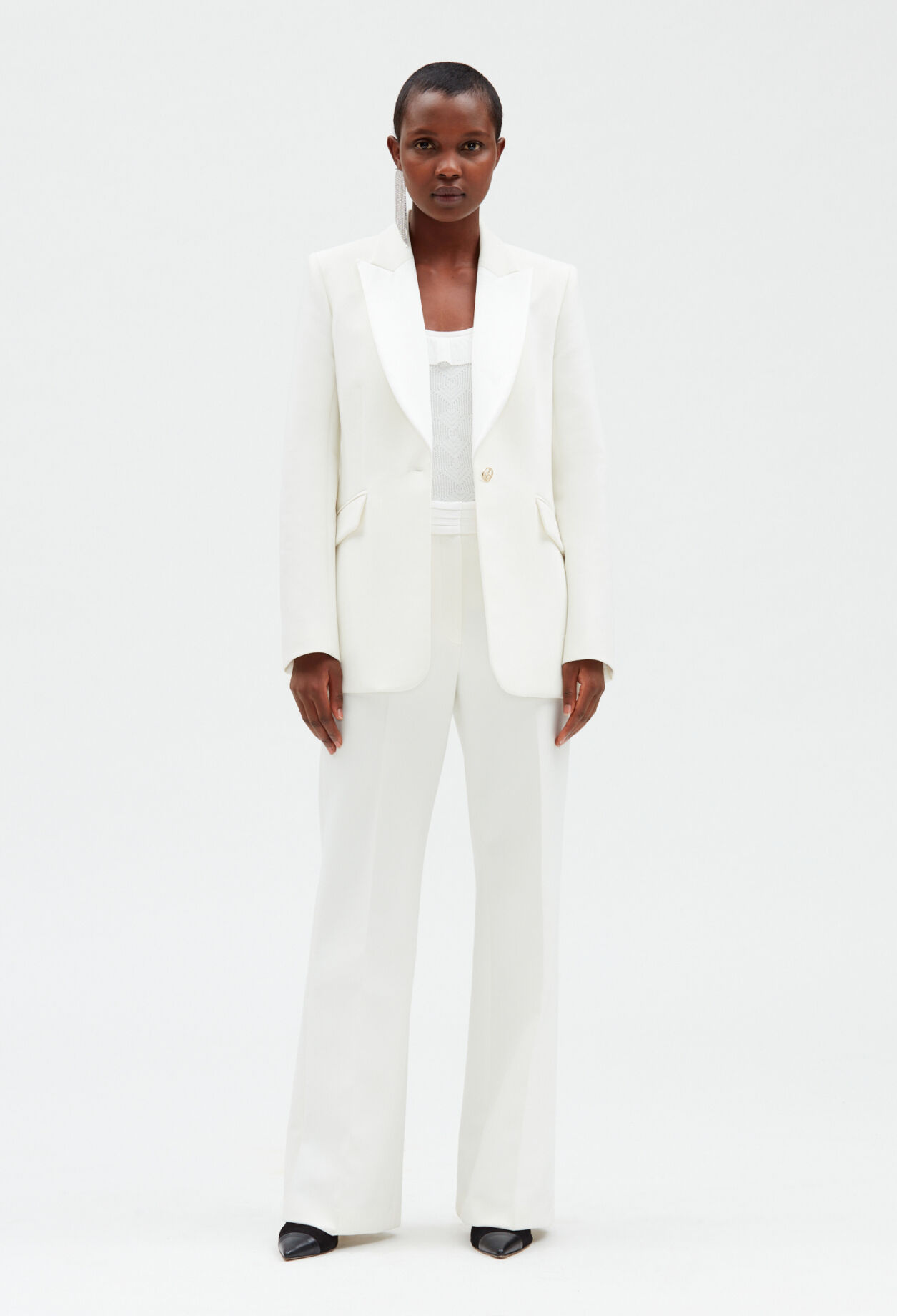 White suit jacket