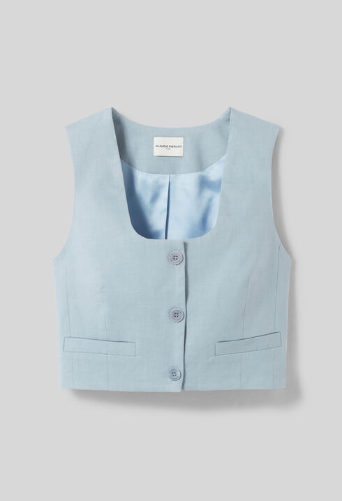 Tailored linen jacket