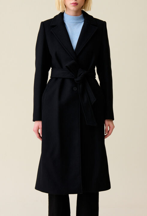 Long belted coat