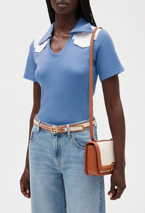 Short-sleeved polo T-shirt