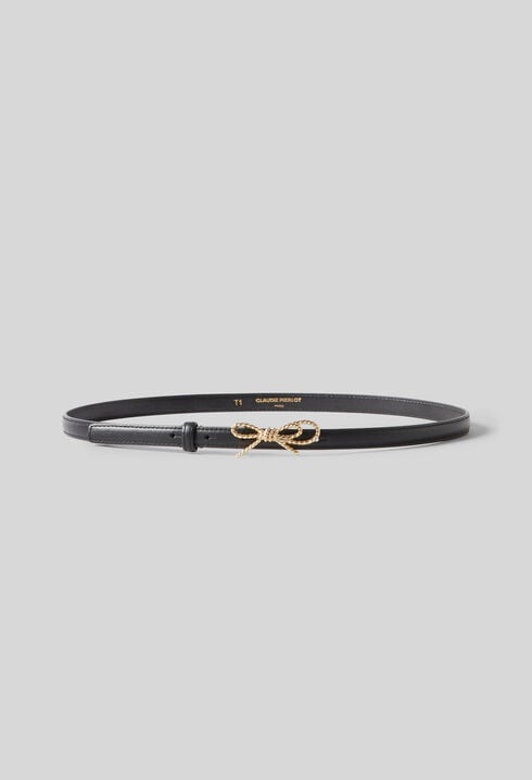Leather bow belt