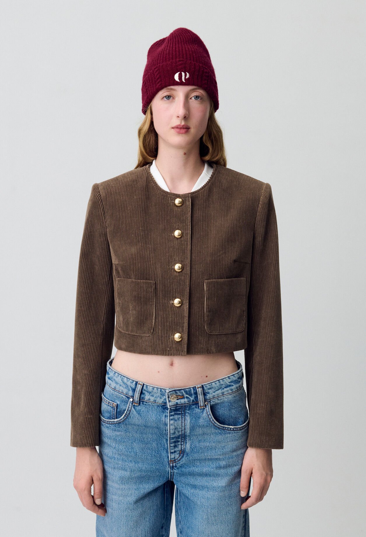 Short Velvet Boxy Jacket Short Velvet Boxy Jacket