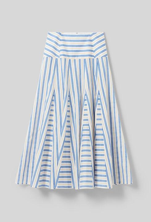 Long striped skirt