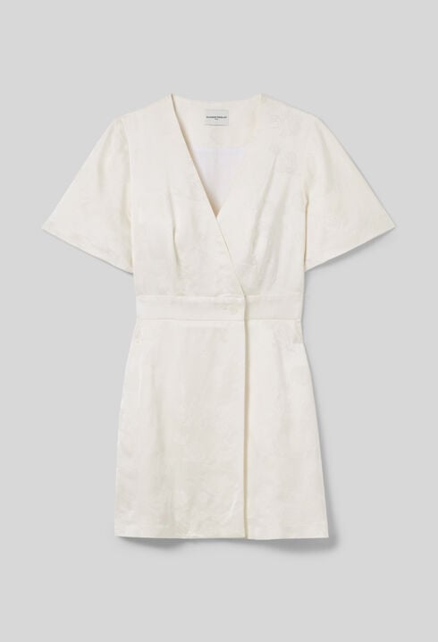 Wrap-Style Mini Dress