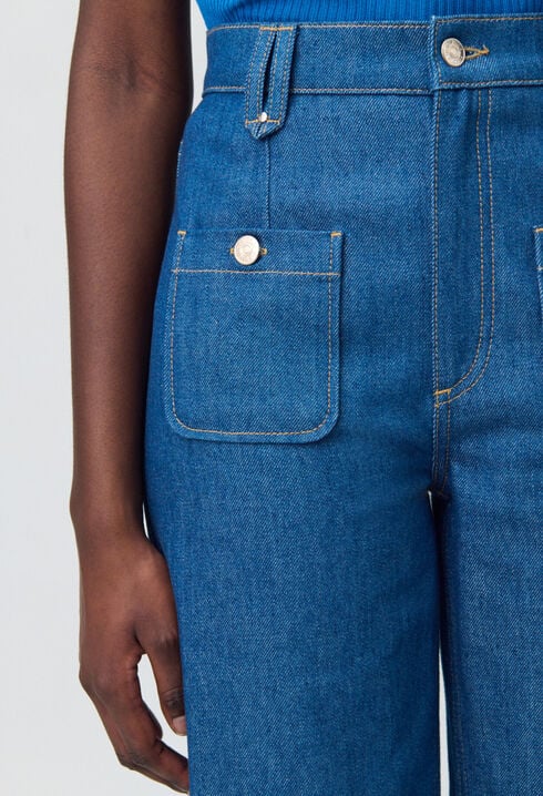 High-Waisted Wide-Leg Jeans
