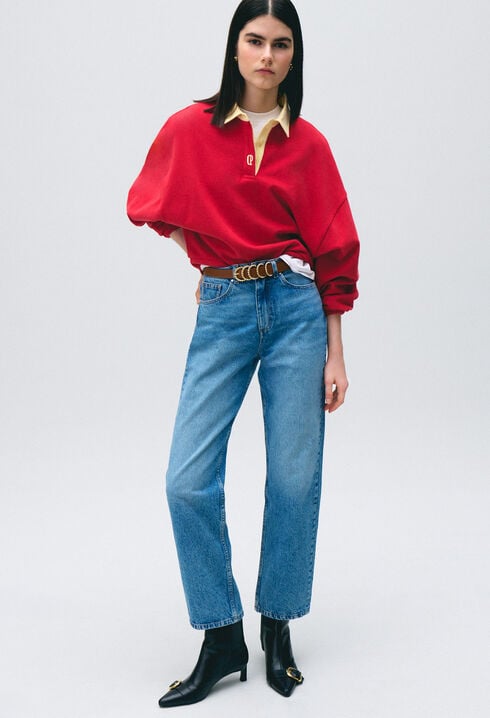 Oversized cotton sweatshirt