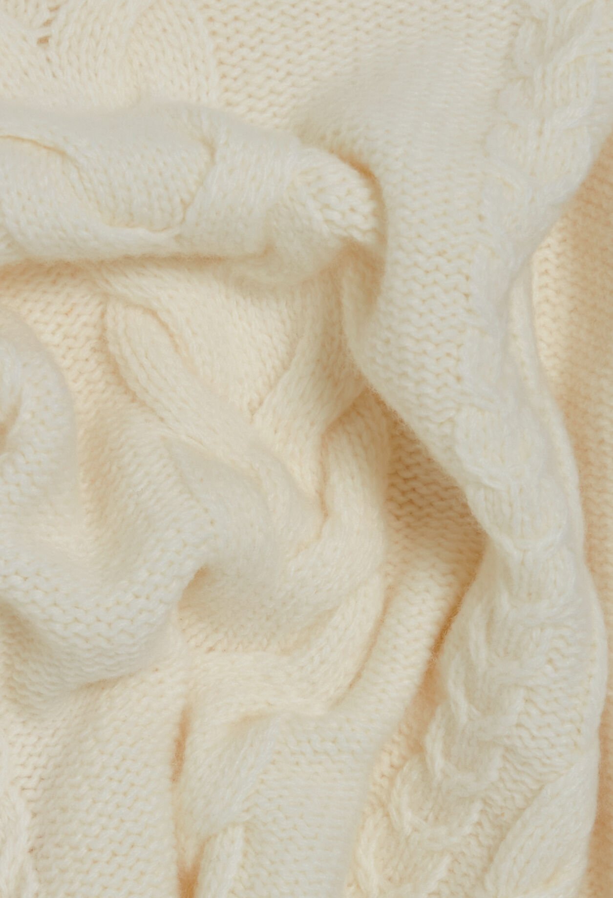 Ecru knitted jumper dress