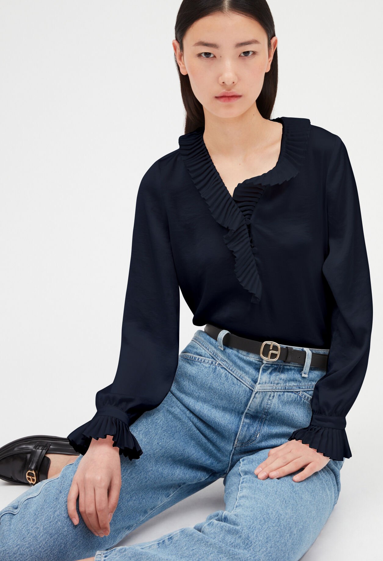 Ruffled blouse