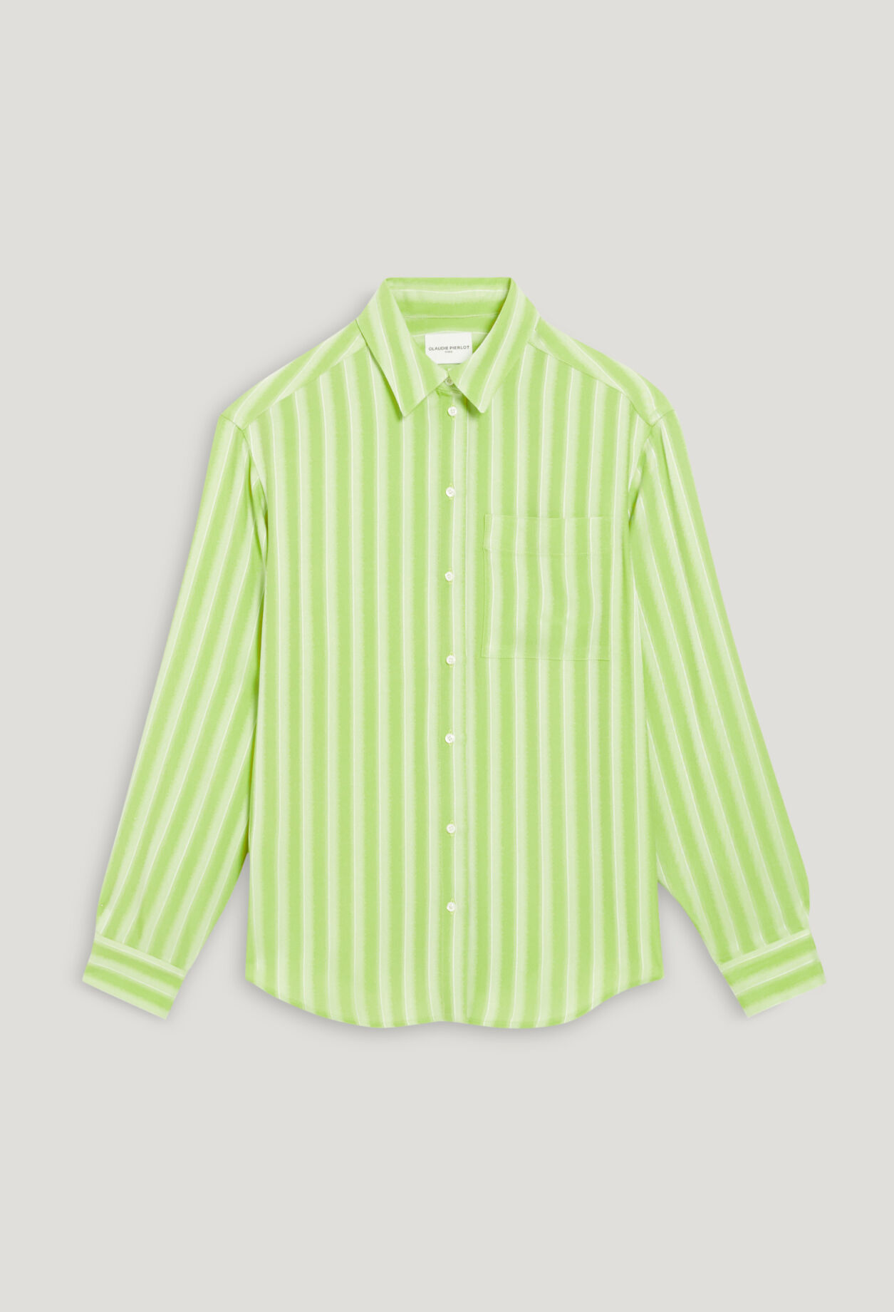 Matcha striped floaty shirt
