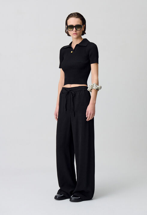 Fine knit top