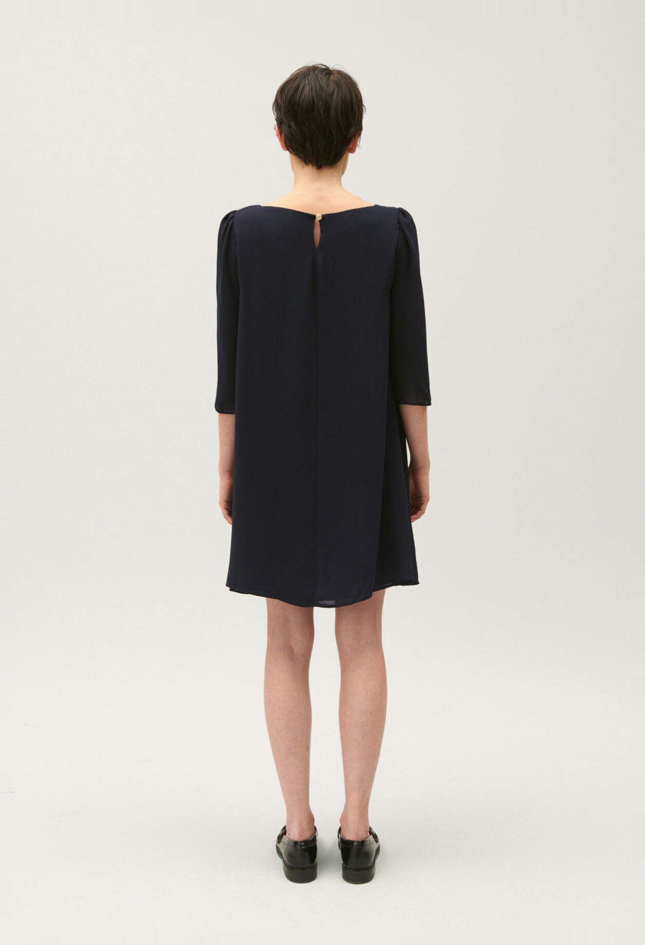 White rififi dress