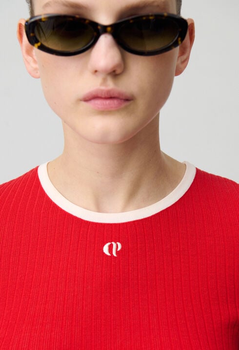 Fine knit CP top