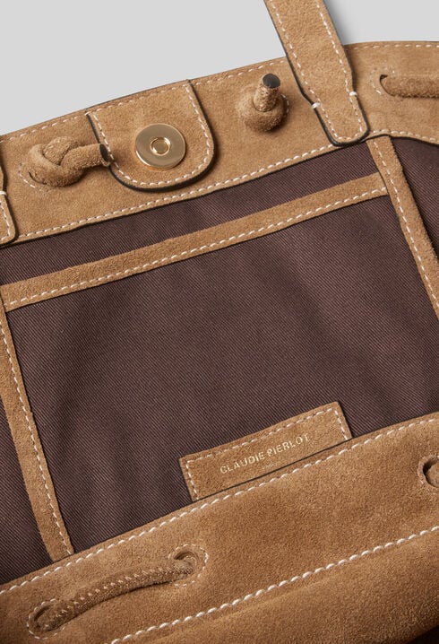 Suede Leather Tote Bag