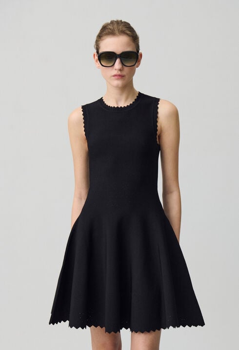 Skater Dress in Fine Knit Fabric