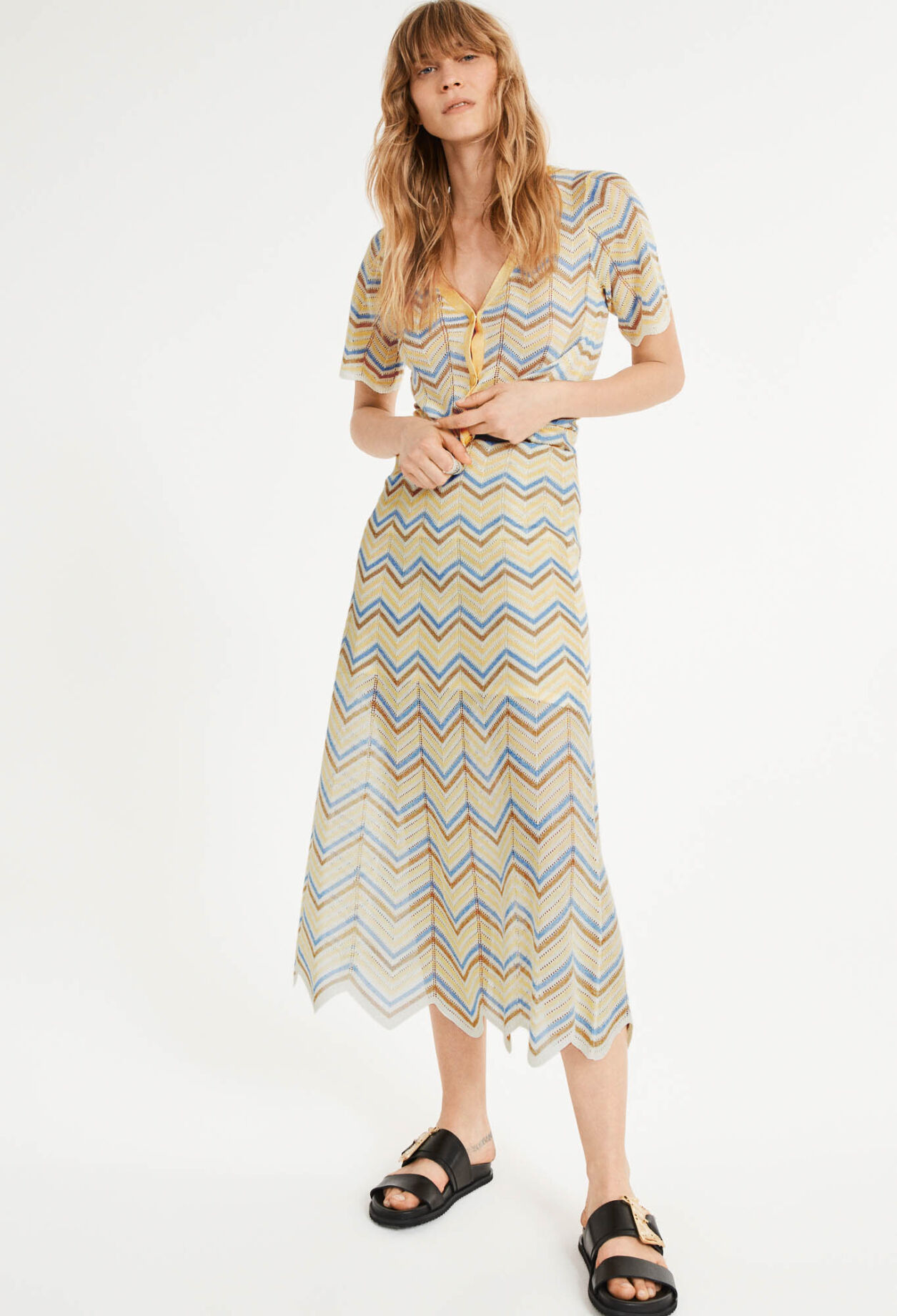 Long knit skirt