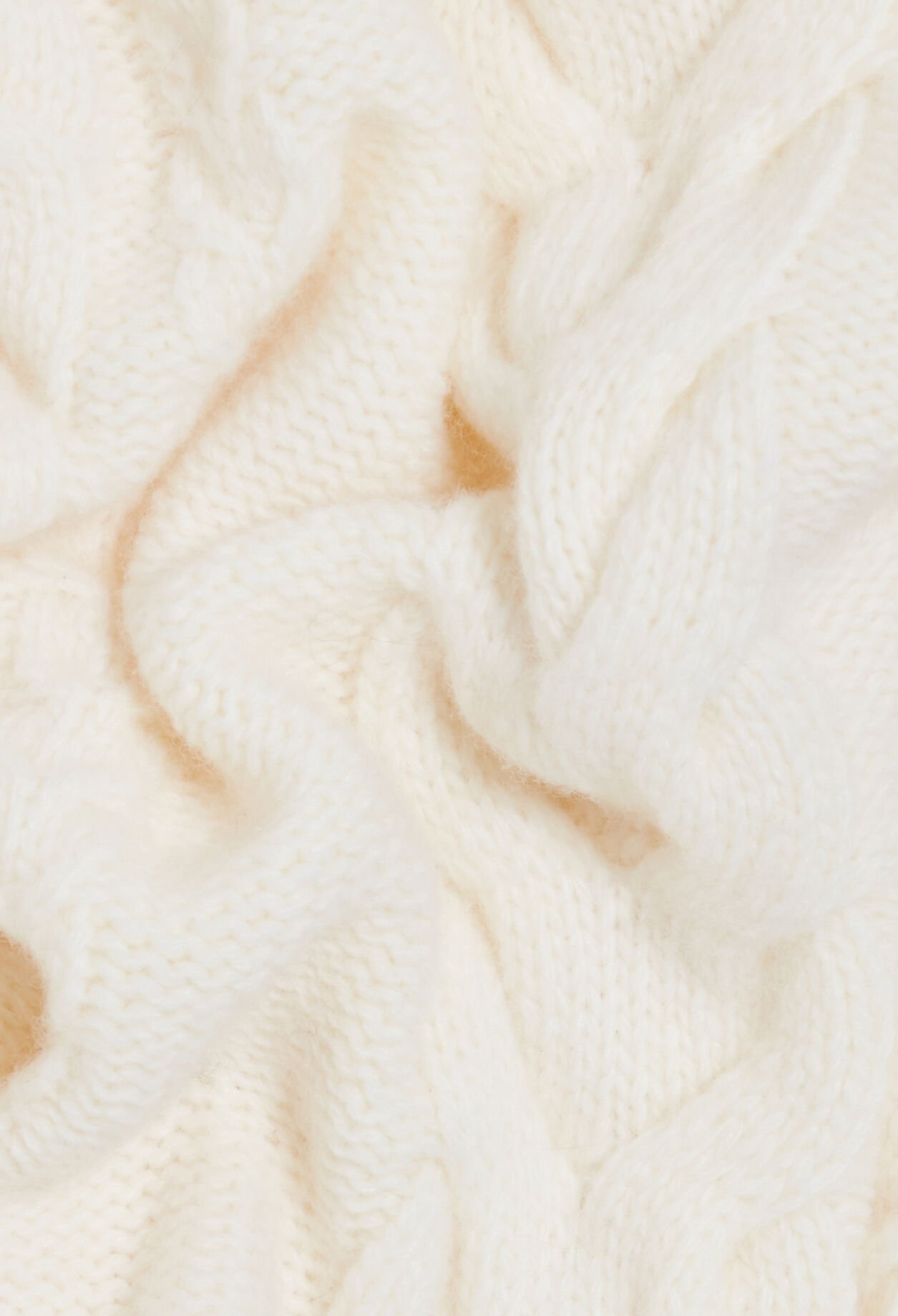 Ecru cable knit jumper