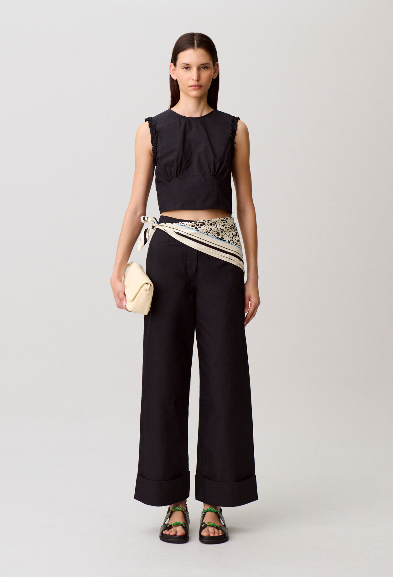 Ruffled crop top