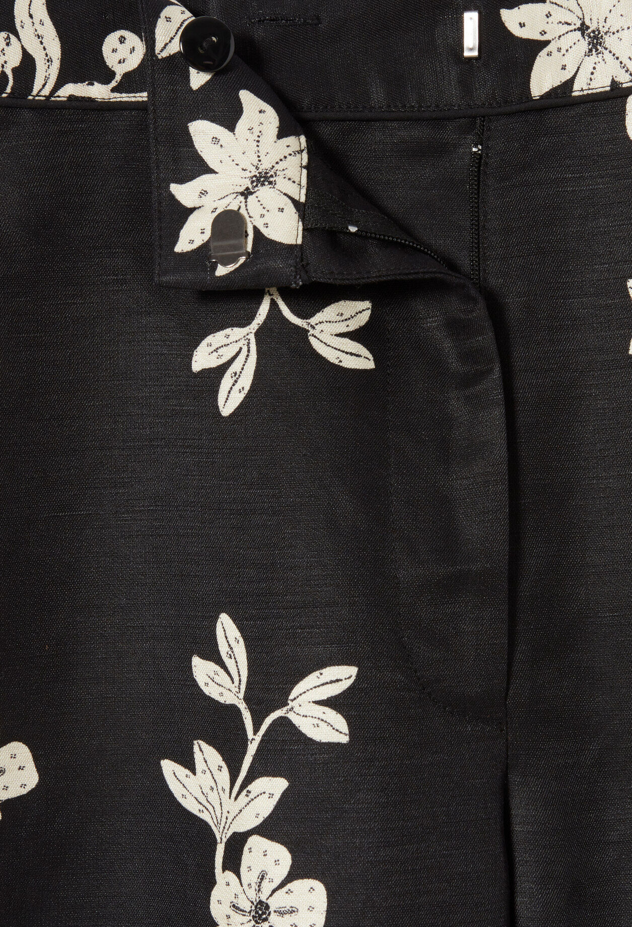 Floral wide-leg trousers