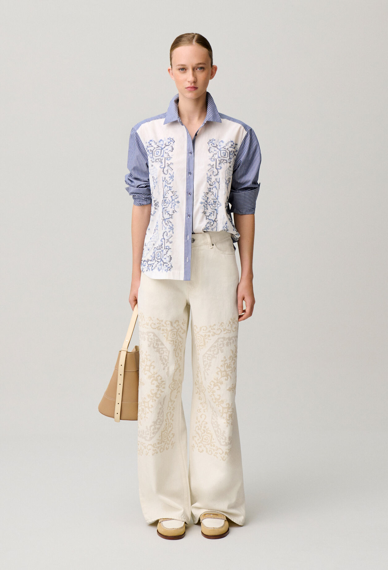 CP Embroidered Denim Jeans