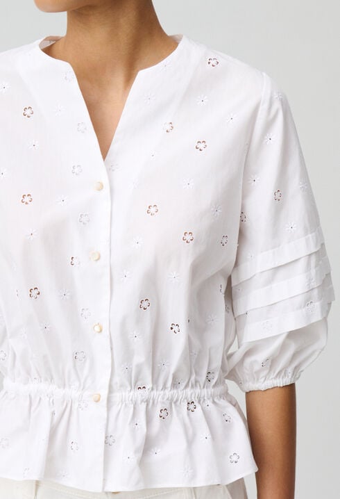 Embroidered Stretch Shirt