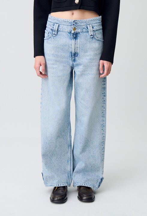 Straight denim jeans