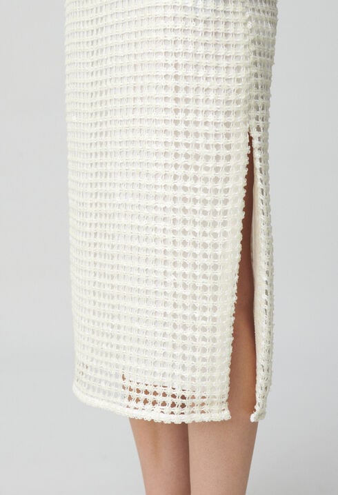 Crochet midi skirt