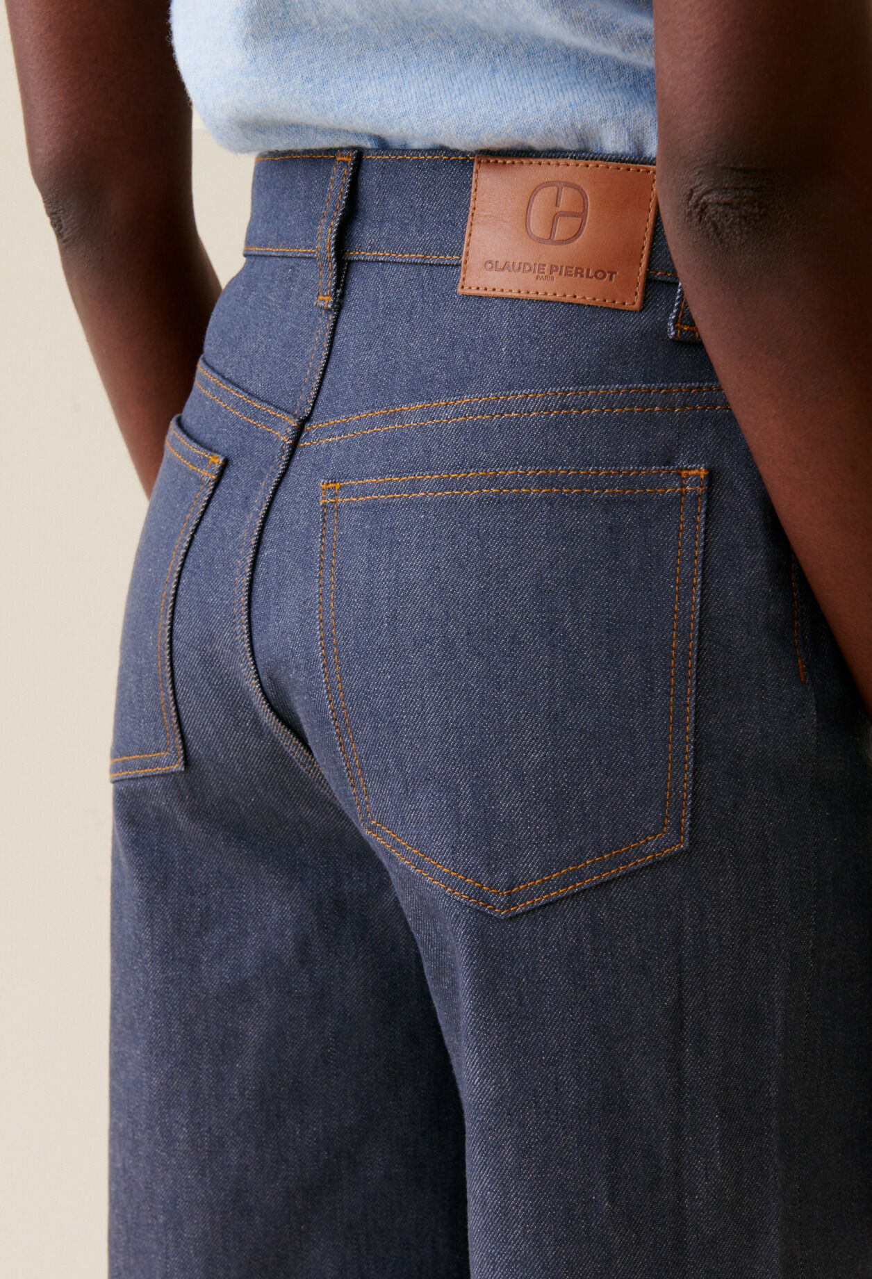 Claude high-waist straight jeans