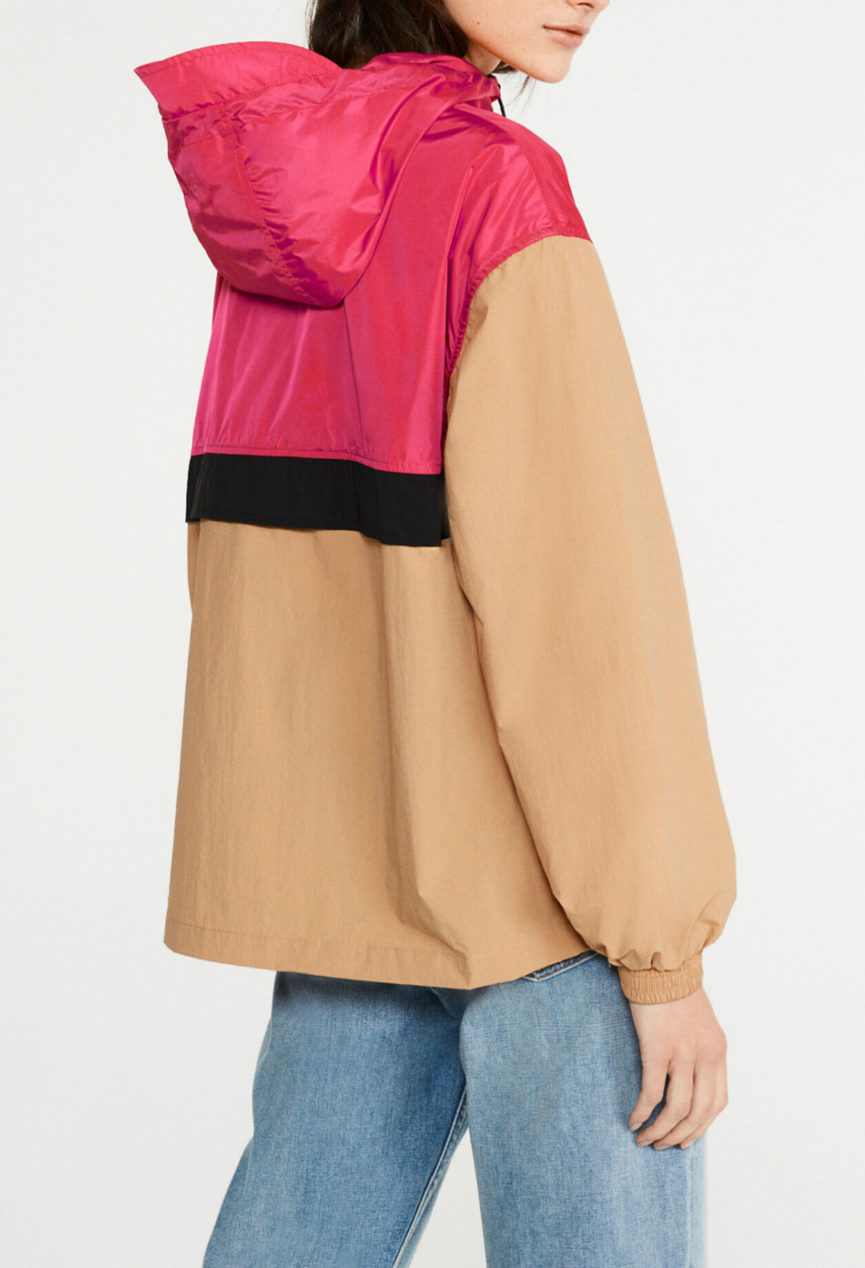 Tricolour raincoat