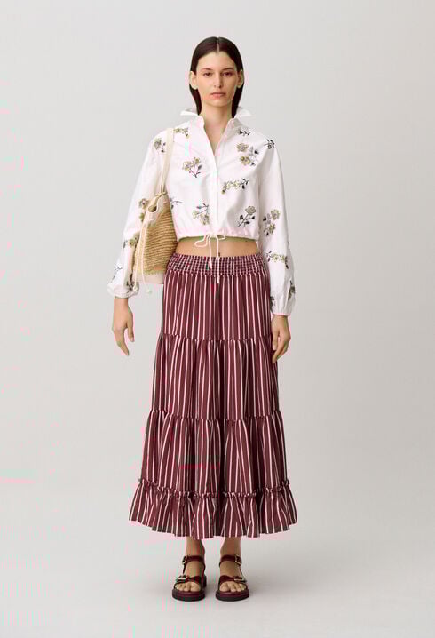 Floral and sequin shirt