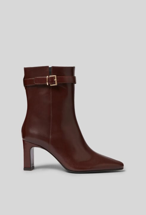 Bottines cuir à boucle