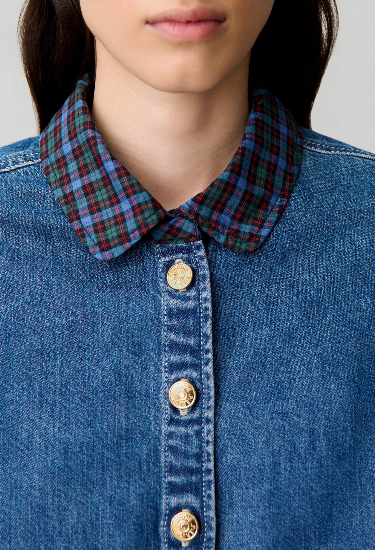 Cotton denim shirt
