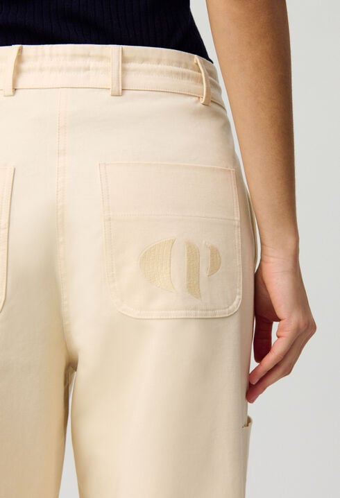 Low-rise cargo trousers