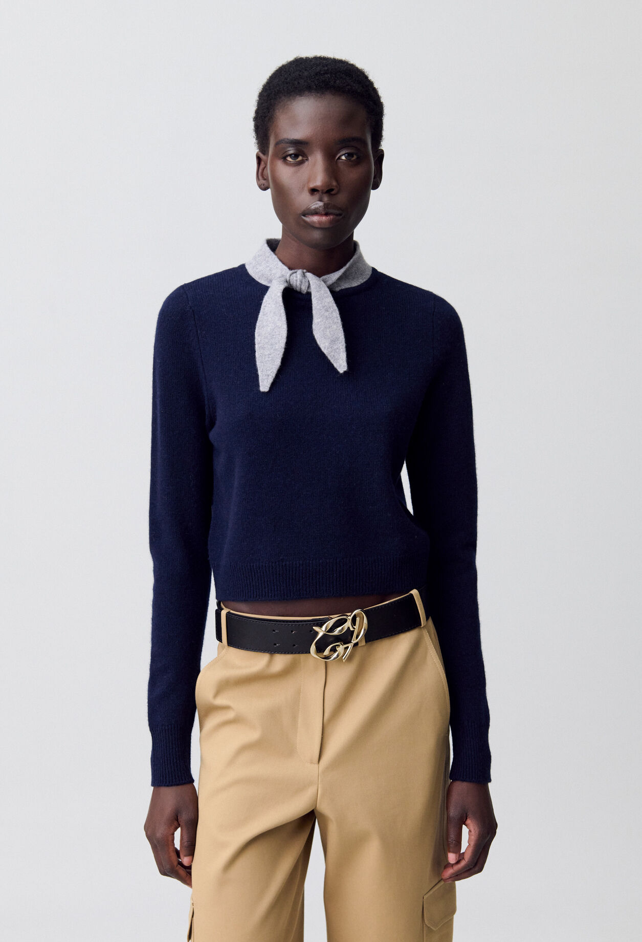 Scarf Collar Jumper