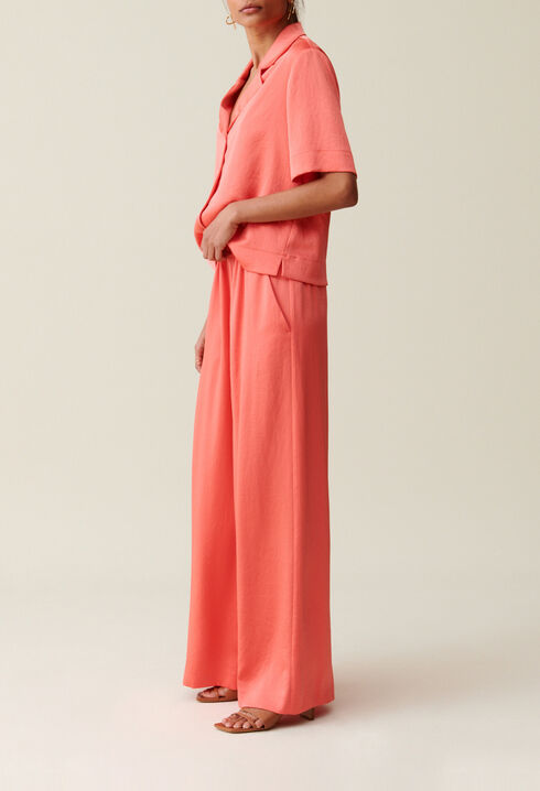 Satin Mandarin Trousers