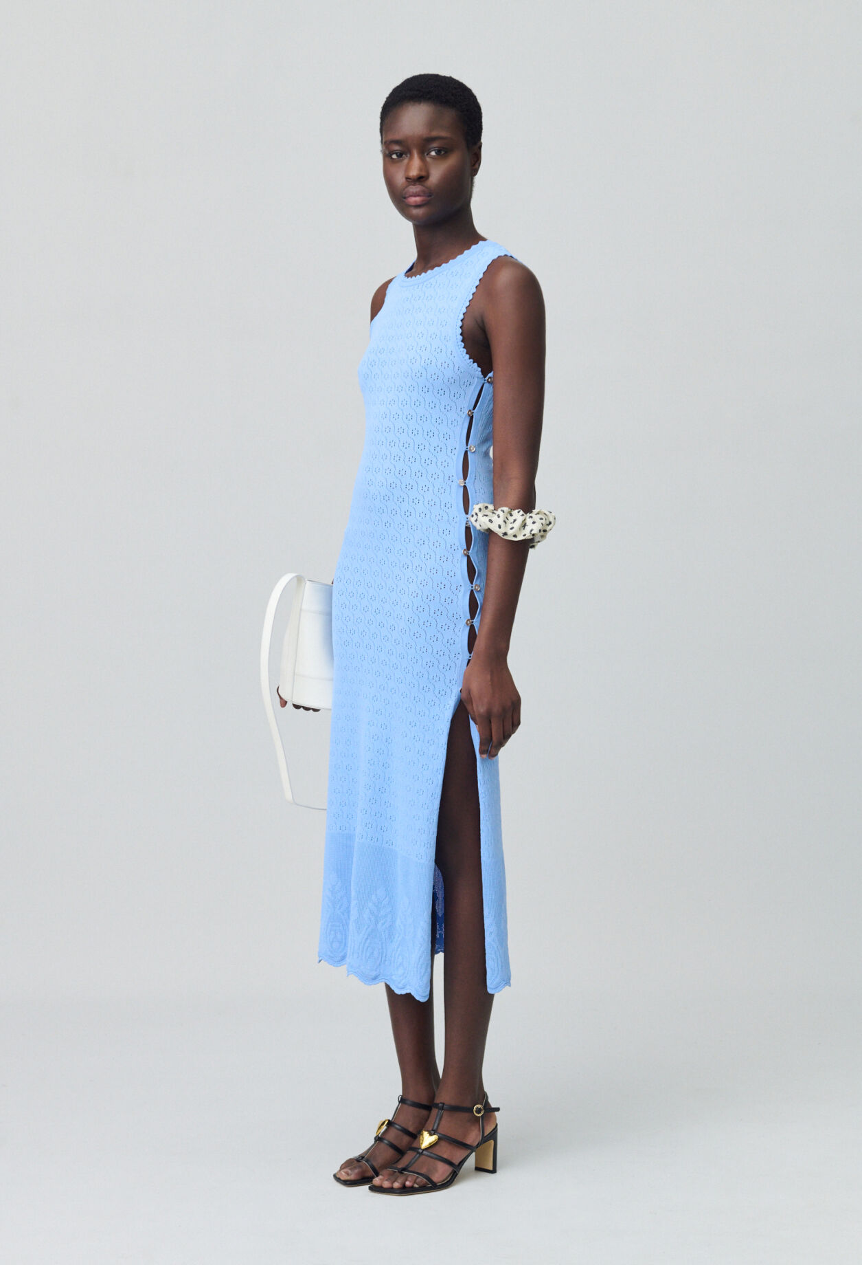 Mid-length knitted dress