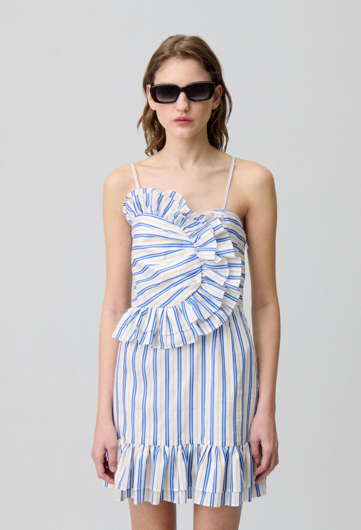 Frilled Short Dress
