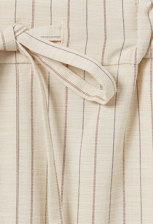 Wide striped trousers