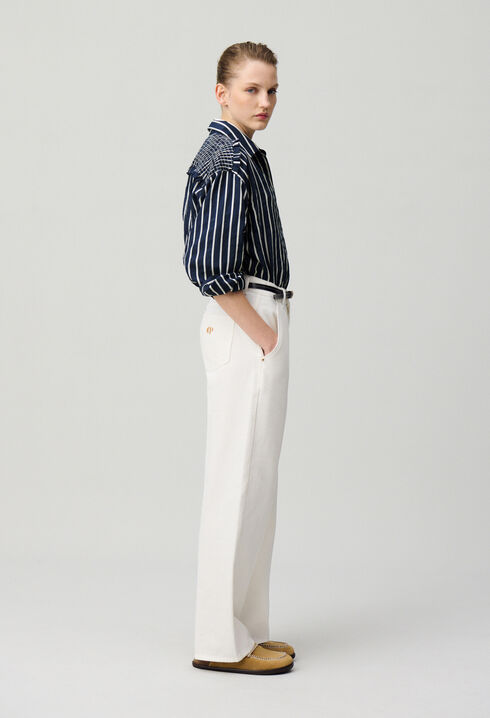 Striped fluid shirt